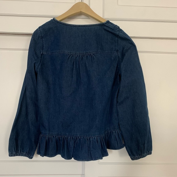 Denim Ruffle Top - Picture 11 of 12